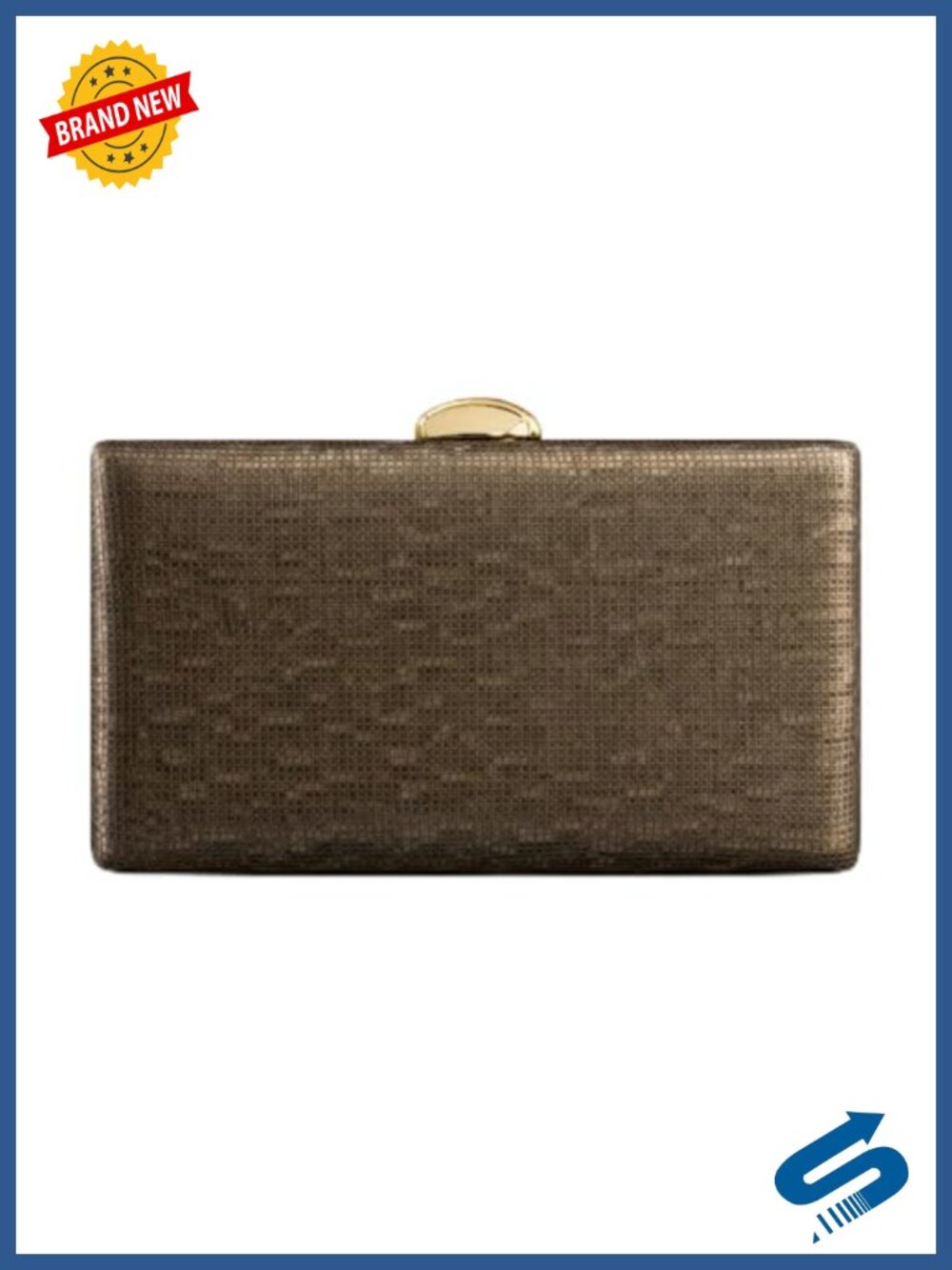 PU Leather Plaid Clutch Crossbody Evening Bag Party Wedding Prom